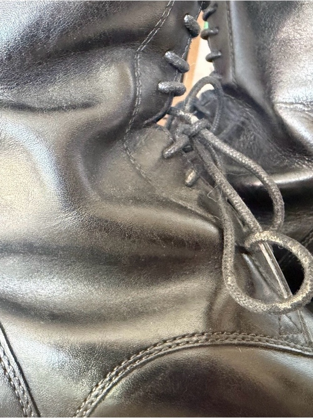 Ariat Black Leather Knee-High Lace-Up Riding Boots Size 7 - Picture 4 of 12